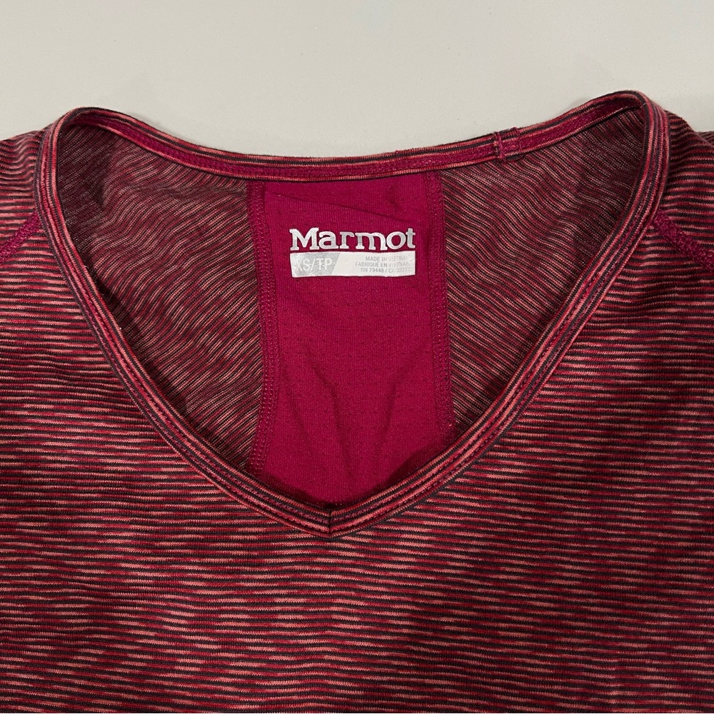 Marmot women's lateral long sleeve shirt pink size XS thumbhole hiking top - Picture 3 of 11